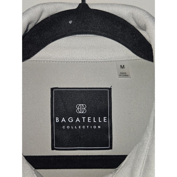 Bagatelle Collection Light Gray Suede Button Up Shirt Jacket Size Medium - Picture 4 of 7